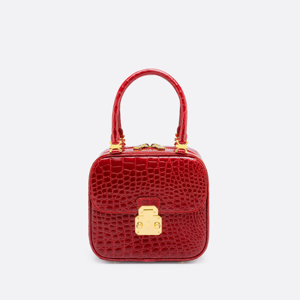 Kwanpen Red croc bag